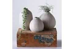 Warm Design Boniface Vazen Set, 3-delig, Bruin