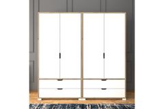 Nisan Kledingkast, 4 Deuren En 4 Laden