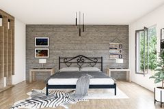 Gold Dobby Metalen Bedframe, 160x200 cm, Zwart