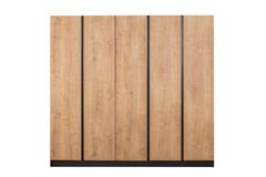 Panna Soft Kledingkast met 5 Deuren, Walnoot en Antraciet