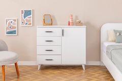 Salut Ladekast met 4 Lades, Wit