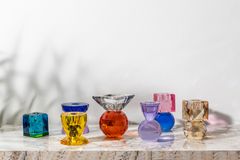 Moena Sparkle Kandelaar, Paars