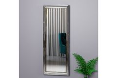 Mone Decoratieve Staande Spiegel, 40x105 cm, Zilver