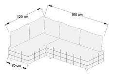 Iwaki Hoekbank Rechts, Geel
