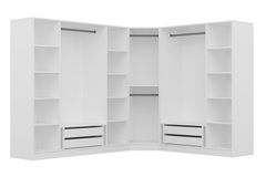 Medway Hoekkast met 8 Deuren en 4 Lades, Wit