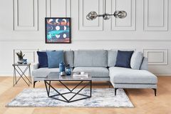 Matilda Corner Sofa Right Chaise, Cloud Grey