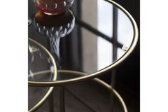 Nesting Metalen Bijzettafeltje, Goud