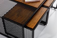 Valencia Salontafel Set, Antiek Walnoot