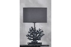 Coral Table Lamp, Dark Grey