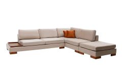 Tulip Hoekbank Rechts, Ecru (Zonder pouf)