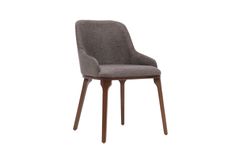 Sun Dining Chair, Ash Grey & Walnut
