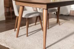 Scarlet 6-8 Seat Extendable Dining Table, Walnut