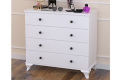 Linette Ladekast met 4 Lades, Wit