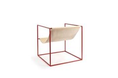 Sohomanje Echtleren Kubusfauteuil, Rood