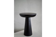 Tucas Home Mushroom Bijzettafel, 50 cm, Zwart