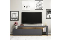 Belice TV Unit, 192 cm, Grey