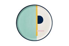Retrofun Menta Plate, 24 cm, Multicolour