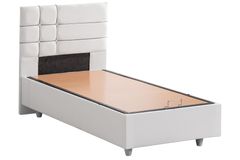 Almada Boxspringbed met Hoofdbord, 120x200 cm, Wit