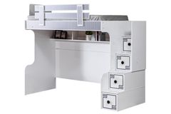 Line Stapelbed met Bureau, 90x190 cm