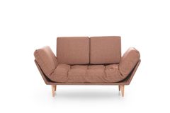 Futon Nina 2-Zitsbank, Lichtbruin