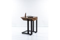 Mono C Bijzettafel, 3 Dlg, Walnoot