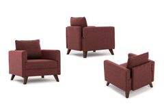 Bella Soft Fauteuil, Bordeauxrood
