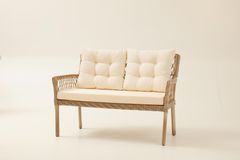 Pirus Rattan 2+1+1 Tuinloungeset, Beige