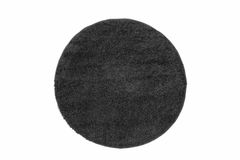 Piave Plain Shaggy Rug, 160 x 160 cm, Black