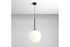 Giana Modernee Glazen Hanglamp, Zwart