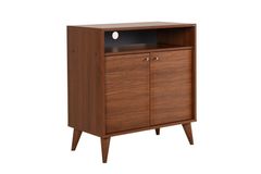 London Hallway Storage Cabinet, Light Wood