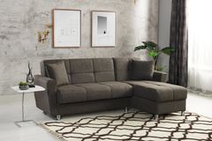 Daffodil Hoekbank met Slaapfunctie, Bruin