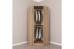 Medway Tideway Hoekkledingkast, Walnoot en Zwart