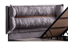 Barcelona Boxspringbed met Hoofdbord, 90x190 cm, Antraciet