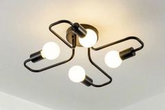 Nice 4-Light Pendant, Black
