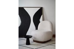 Tucas Home Mushroom Bijzettafel, 70 cm, Zwart