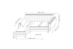 Alcoon Hoekbank en Fauteuil, Donkergrijs