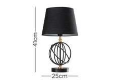 Lyskamm Tafellampenset, Zwart