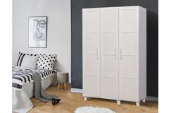 Hedera Nara Kledingkast met 3 Deuren, Wit