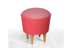 Sandy Poef met Houten Poten, Rood