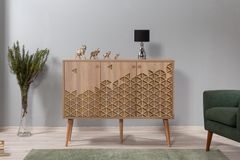 City Geometric Sideboard, Yellow