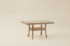 Pirus Rattan 2+1+1 Tuinloungeset, Beige