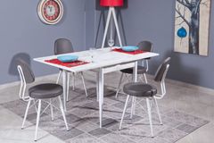 Adler Vierkante Tafel, 80x70 cm, Wit