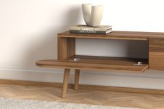 Lotus TV Unit, 120 cm, Walnut
