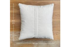 Vine Cushion Cover, 43 x 43 cm, Mustard