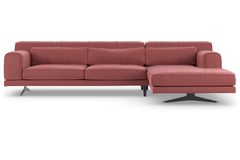 Jivago Corner Sofa Right Chaise, Dusty Pink