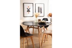 Redon Eettafel, 100 cm, Zwart