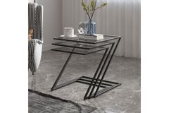 Misto Zettafelset, 3 Delig, Zwart