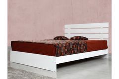 Pasific King Size Bed, 150 x 200 cm, White
