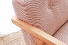 Joan Nini Fluwelen Schommelstoel, Roze