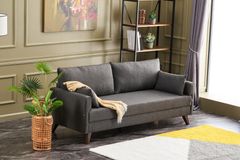 Bella Soft Slaapbank, Antraciet